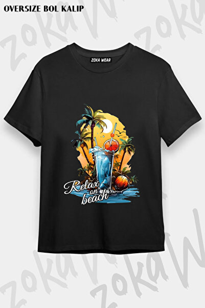 ZOKAWEAR Summer Themed Beach Printed T-Shirt