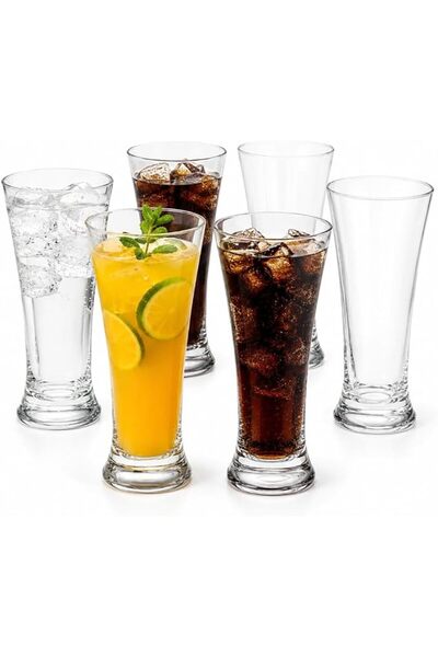 GENERAL Ocean Pilsner Beer Glass, Pack of 6, Clear, 340 ml, B00912