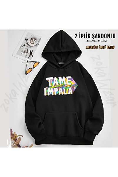 ZOKAWEAR Tame Impala V18 Printed Hooded Sweatshirt
