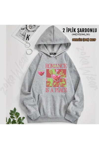 ZOKAWEAR Romance Is a Place Fontaines Dc Printed Hooded Sweatshirt