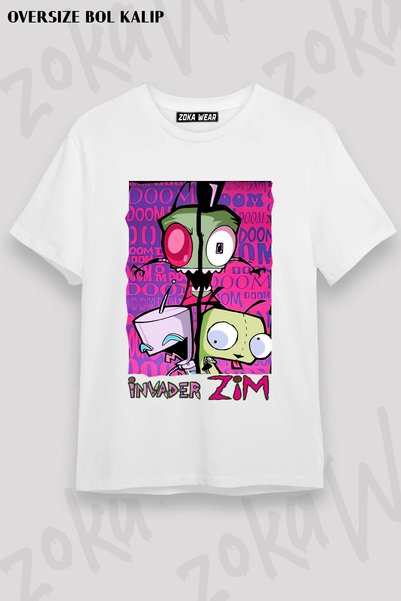 ZOKAWEAR تي شيرت مطبوع من Invader Zim v7