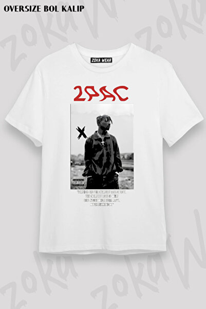ZOKAWEAR 2Pac Tupac Death Vers Minimal Design Rap Hiphop Printed T-Shirt