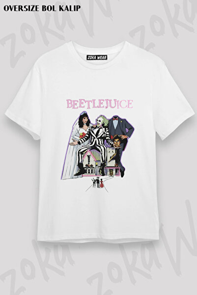 ZOKAWEAR Tim Burton Poster Movie Beetlejuice Printed T-Shirt