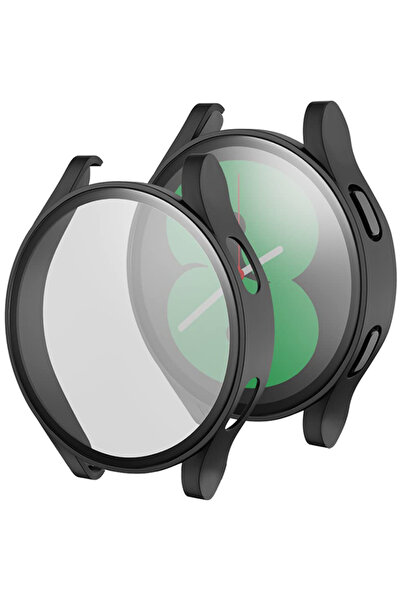 XGSM Carcasă 2 în 1 + Sticlă securizată pentru Samsung Galaxy Watch 4 44mm, N...