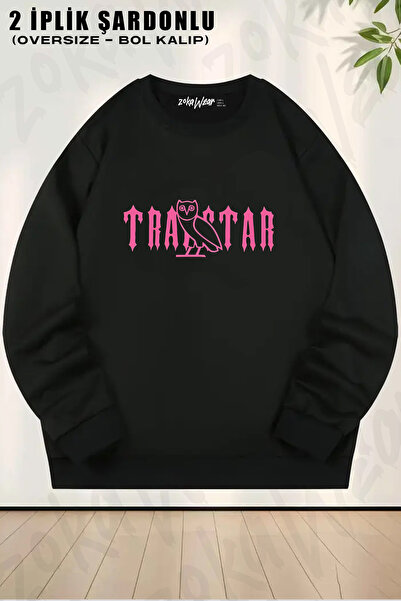 ZOKAWEAR Trap Star Drake Ovoxo Printed Crew Neck Sweatshirt