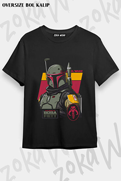 ZOKAWEAR Star Wars Boba Fett Printed T-Shirt