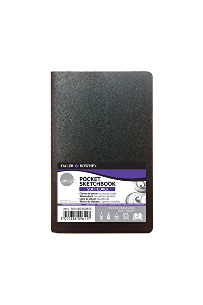 Daler Rowney Σχεδιοτετράδιο τσέπης Simply 24 φύλλα 8,9x14 εκ. 100γρ. - Μαλακό...
