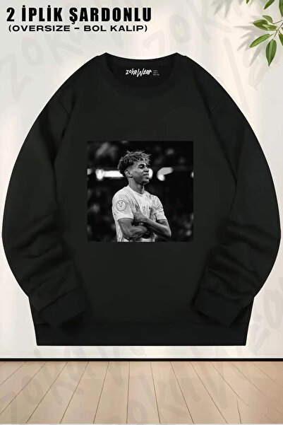 ZOKAWEAR Poster Lamine Yamal Printed Crew Neck Sweatshirt