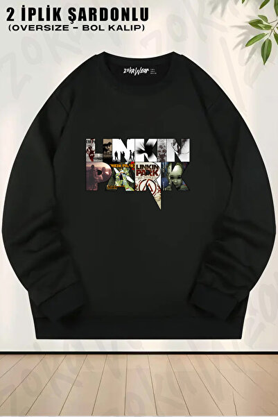 ZOKAWEAR Linkin Park B Printed Crew Neck Sweatshirt