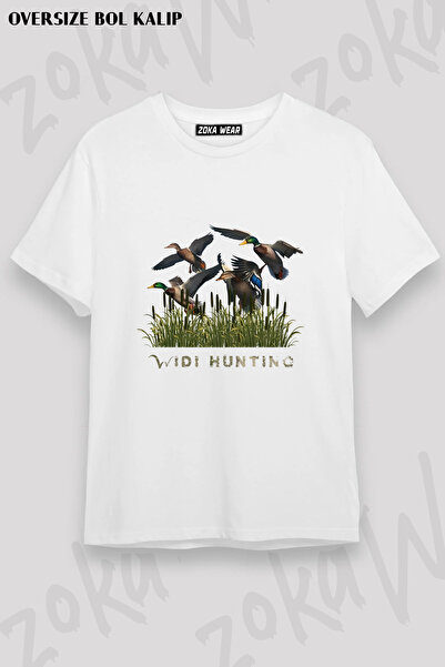 ZOKAWEAR Widi Hunting Hunting Ordek Avi Printed T-Shirt