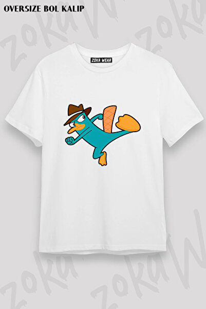 ZOKAWEAR Tekme Ornitorenk Perry Printed T-Shirt