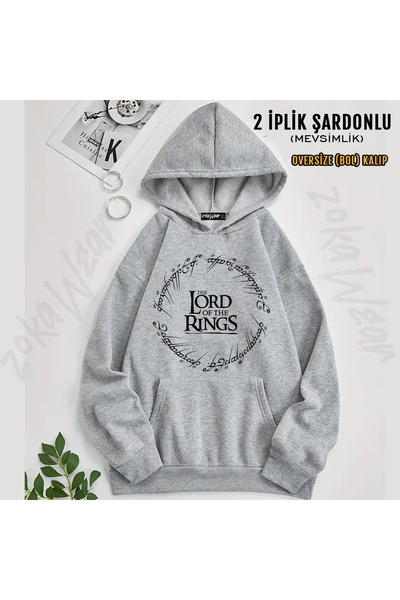 ZOKAWEAR Lotr Lord of the Rings Lord of the Rings Printed Hooded Sweatshirt
