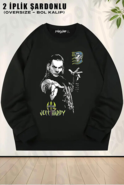 ZOKAWEAR Sign Jeff Hardy Wwe Gures Printed Crew Neck Sweatshirt