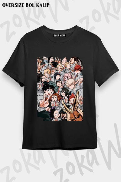 ZOKAWEAR تي شيرت بطبعة My Hero Academia