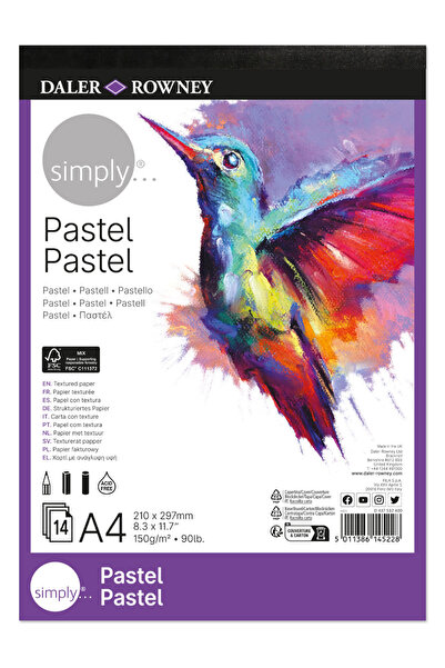 Daler Rowney Απλά Παστέλ Μπλοκ A4 150γρ 14 Φύλλα