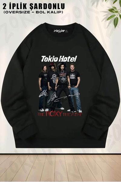 ZOKAWEAR Band Tokio Hotel Printed Crew Neck Sweatshirt