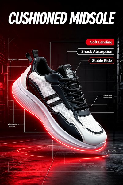 Najd Trend Mall Lightweight Breathable Running Shoes Men Cushioned Sneakers S...