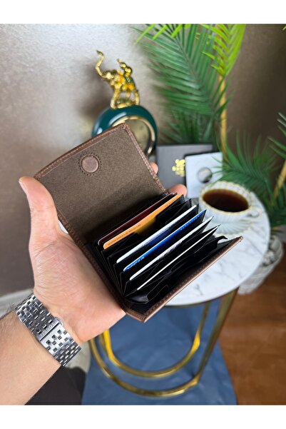 Milena Unisex Premium Hakiki Deri Minimalist Mıknatıslı Cüzdan – Kadın Erkek Kompakt Tasarım