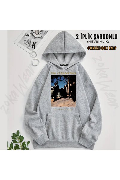 ZOKAWEAR Hanorac cu glugă și imprimeu „The Cranberries”