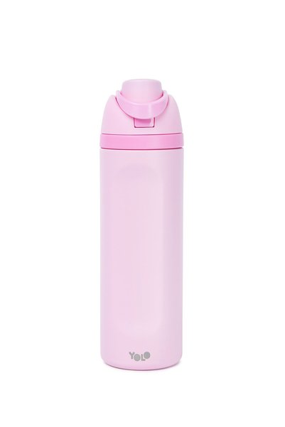 Yolo ΜΕΤΑΛΛΙΚΟ ΘΕΡΜΟΣ 2 σε 1 (700ML) – Ροζ