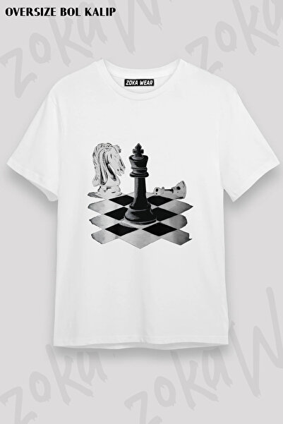 ZOKAWEAR Chess Intelligence Game Sah Mat Shah Printed T-Shirt