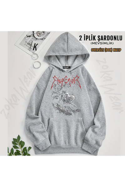 ZOKAWEAR Emperor Vrs9 Rock Metal Group Printed Hooded Sweatshirt
