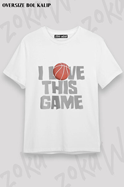 ZOKAWEAR Basketball I Love This Game Basketball Sports Printed T-Shirt
