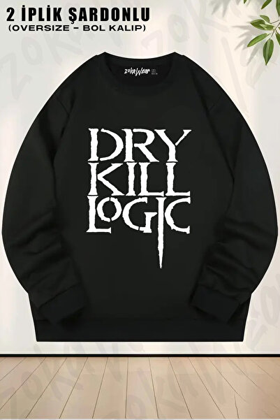 ZOKAWEAR Logo Dry Kill Logic Printed Crew Neck Sweatshirt