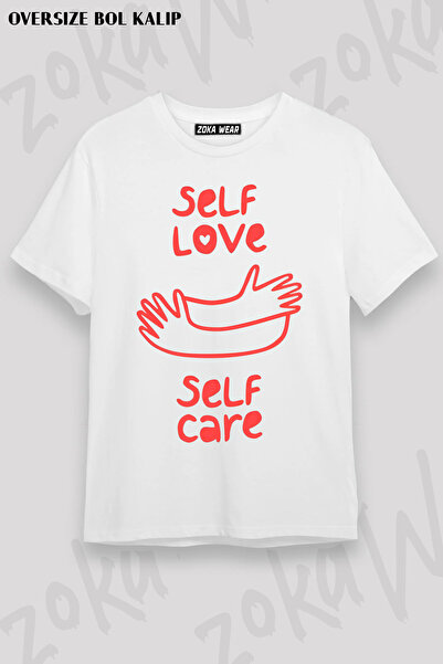 ZOKAWEAR Self Care Self Love Printed T-Shirt