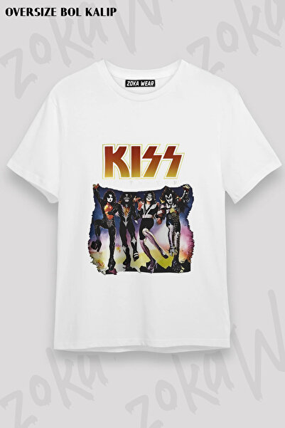 ZOKAWEAR Kiss the Destroyer Rock Music Album Printed T-Shirt