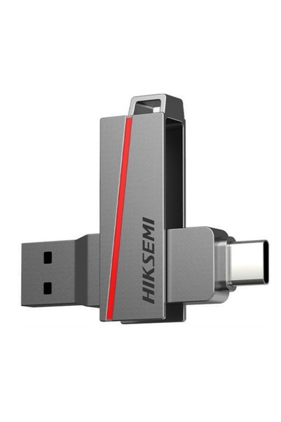 Hiksemi E307C USB 3.2 Dual 64 GB Taşınabilir Bellek - Gri
