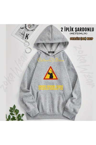ZOKAWEAR Chaos Children of Bodom Printed Hooded Sweatshirt