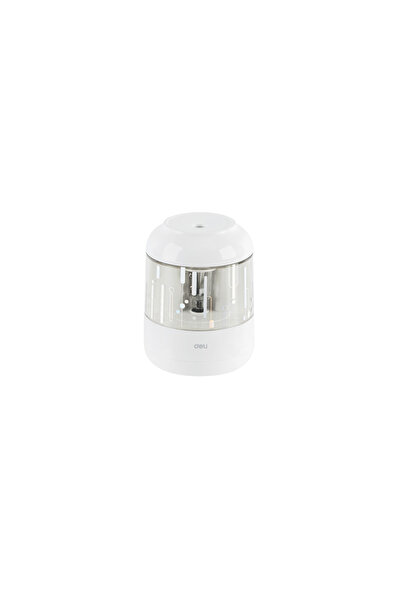 Deli Επιτραπέζιο πλαστικό ακονιστήρι Φ6.9-8mm 76x76x97mm με μπαταρία λευκό