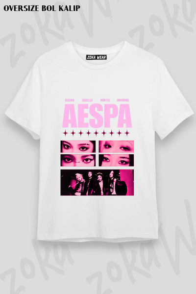 ZOKAWEAR Aespa Synk Edition Printed T-Shirt