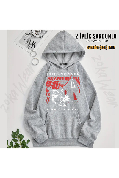 ZOKAWEAR King for a Day Faith No More Printed Hooded Sweatshirt