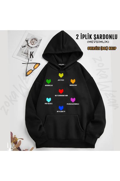 ZOKAWEAR Undertale Sans V12 Printed Hooded Sweatshirt