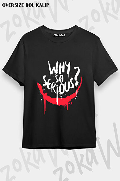 ZOKAWEAR Why so Serious Joker Movie Printed T-Shirt