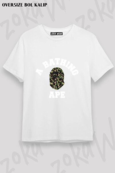 ZOKAWEAR Bathing Bape Camouflage Printed T-Shirt