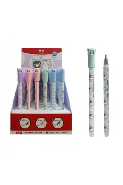 MG Σβηνόμενο Στυλό Τζελ M&G Erasable Pen So Many Cats 0.5mm 1 Τεμάχιο (ΤΟ ΠΡΟ...