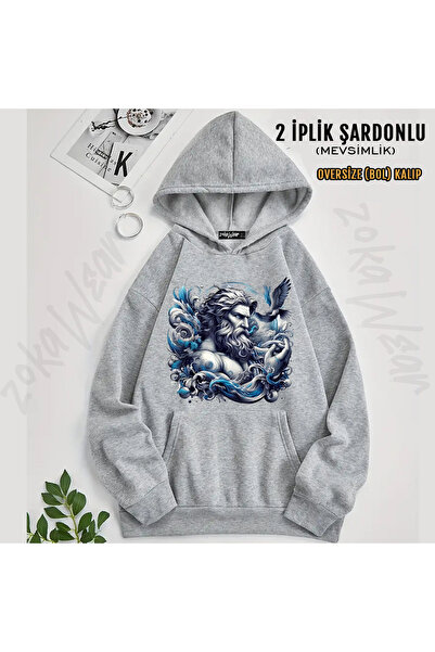 ZOKAWEAR Zeus Printed Hooded Sweatshirt