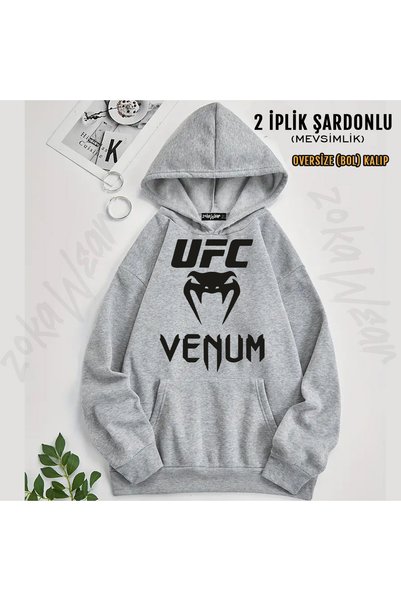 ZOKAWEAR سويت شيرت بقلنسوة مطبوع من UFC Venum
