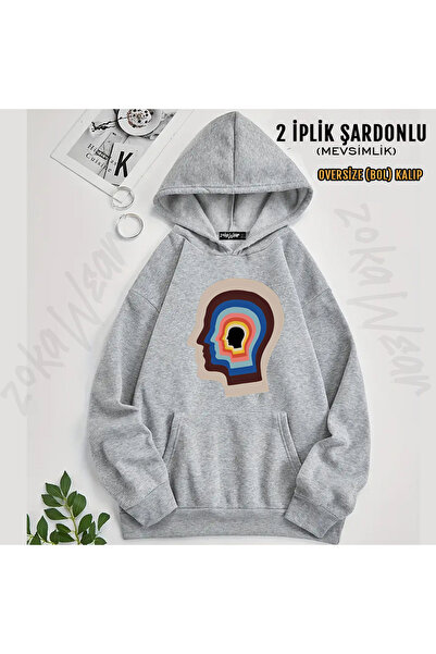 ZOKAWEAR Head Tame Impala Printed Hooded Sweatshirt
