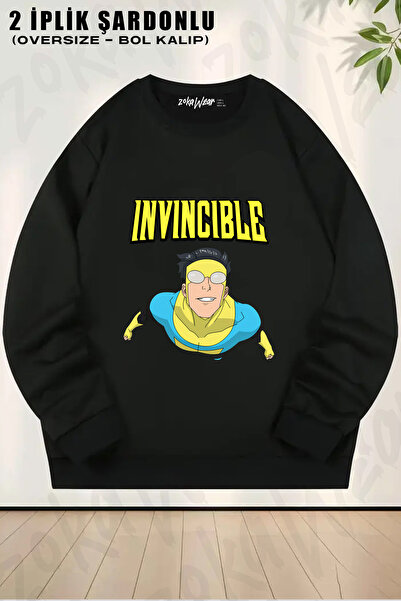 ZOKAWEAR Invincible V6 Printed Crew Neck Sweatshirt