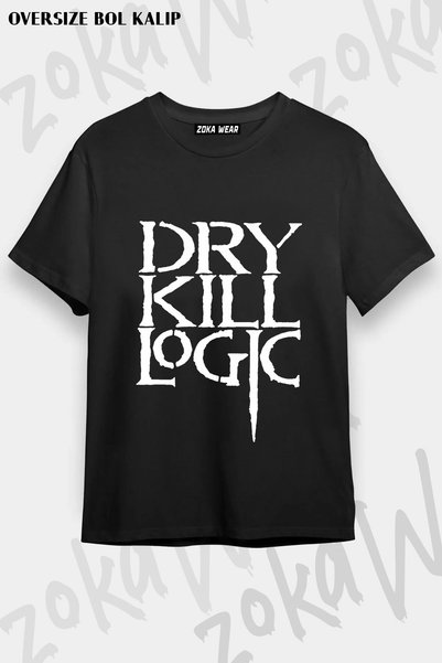 ZOKAWEAR تي شيرت مطبوع عليه شعار Dry Kill Logic