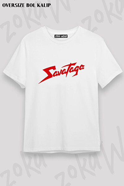 ZOKAWEAR Logo Metal Savatage Printed T-Shirt