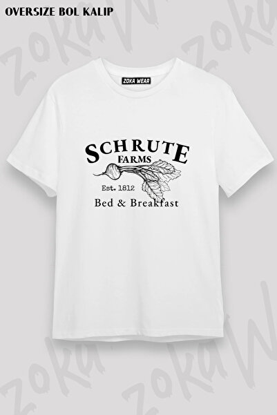 ZOKAWEAR Schrute Farms Dwight Schrute the Office Printed T-Shirt