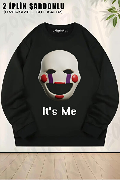 ZOKAWEAR Five Nights at Freddy's Puppet It's Me Fnaf 5Naf Printed Crew Neck S...