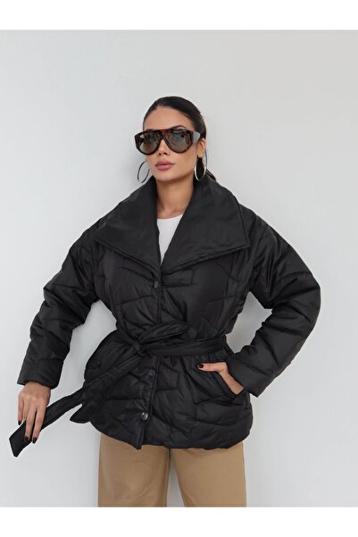 ESRAHELVACI Belted Quilted Coat