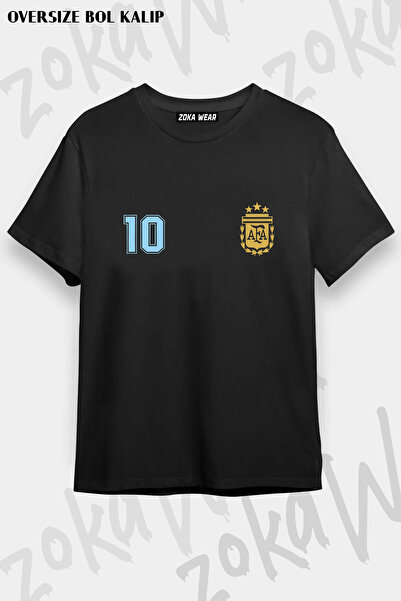 ZOKAWEAR Argentina Messi Maradona Custom Printed T-Shirt