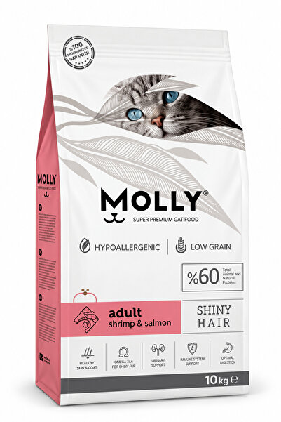 Molly Karidesli Ve Somonlu Yetişkin Kedi Maması 10 Kg